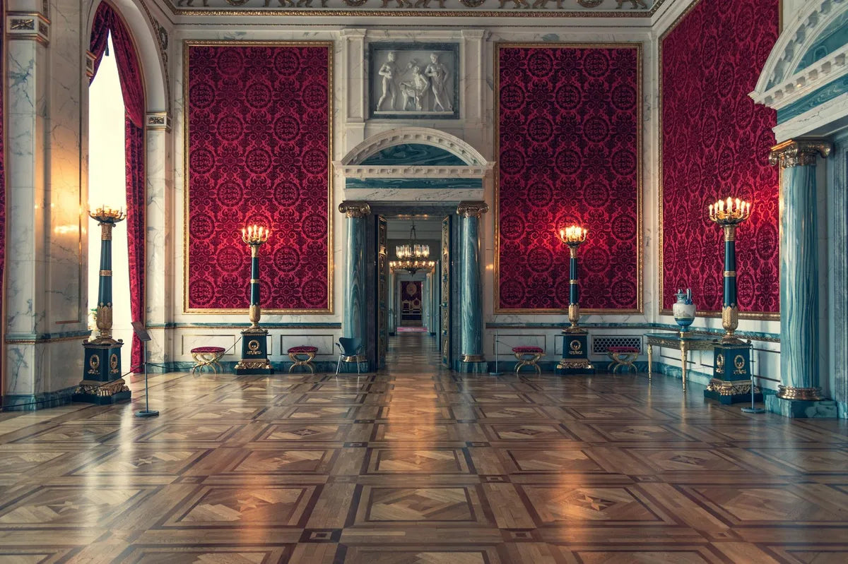 Art Deco interior, velvet and lacquer