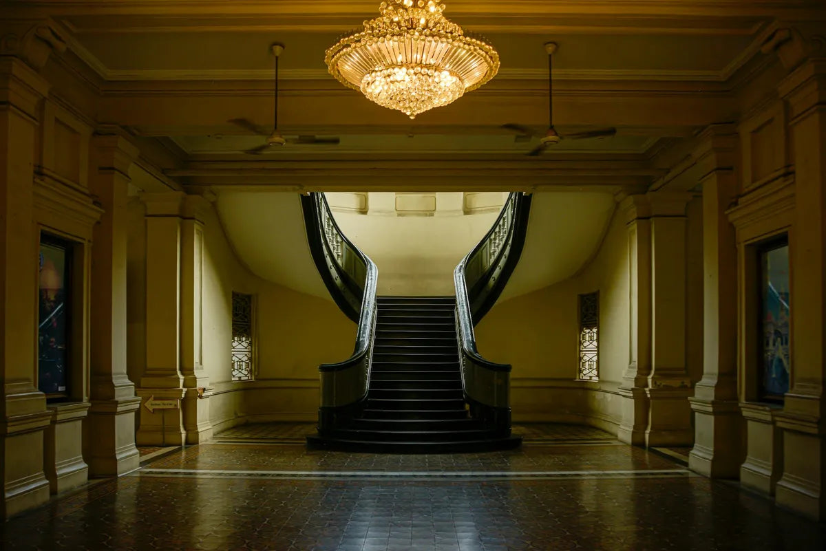 Art Deco interior, geometric lines