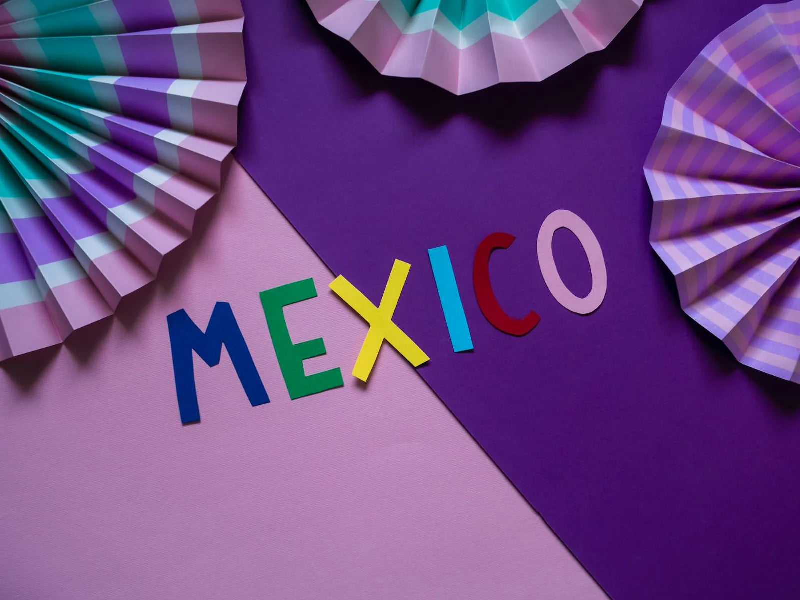 Coloured paper cut, art studio atmosphere